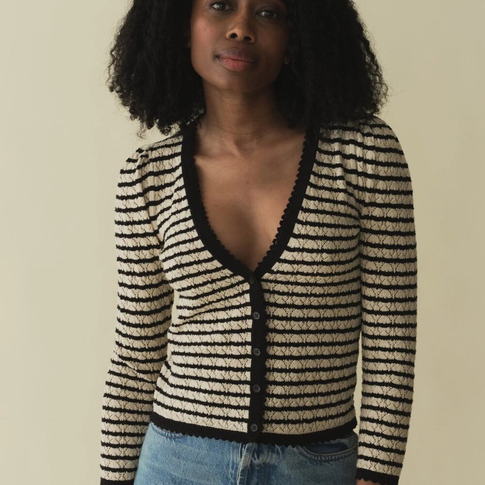 NWT Doen Chandel Cardigan in Allaire Stripe S